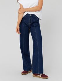 Jean straight surpiqures