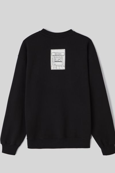 Sweat col rond animation devant dos