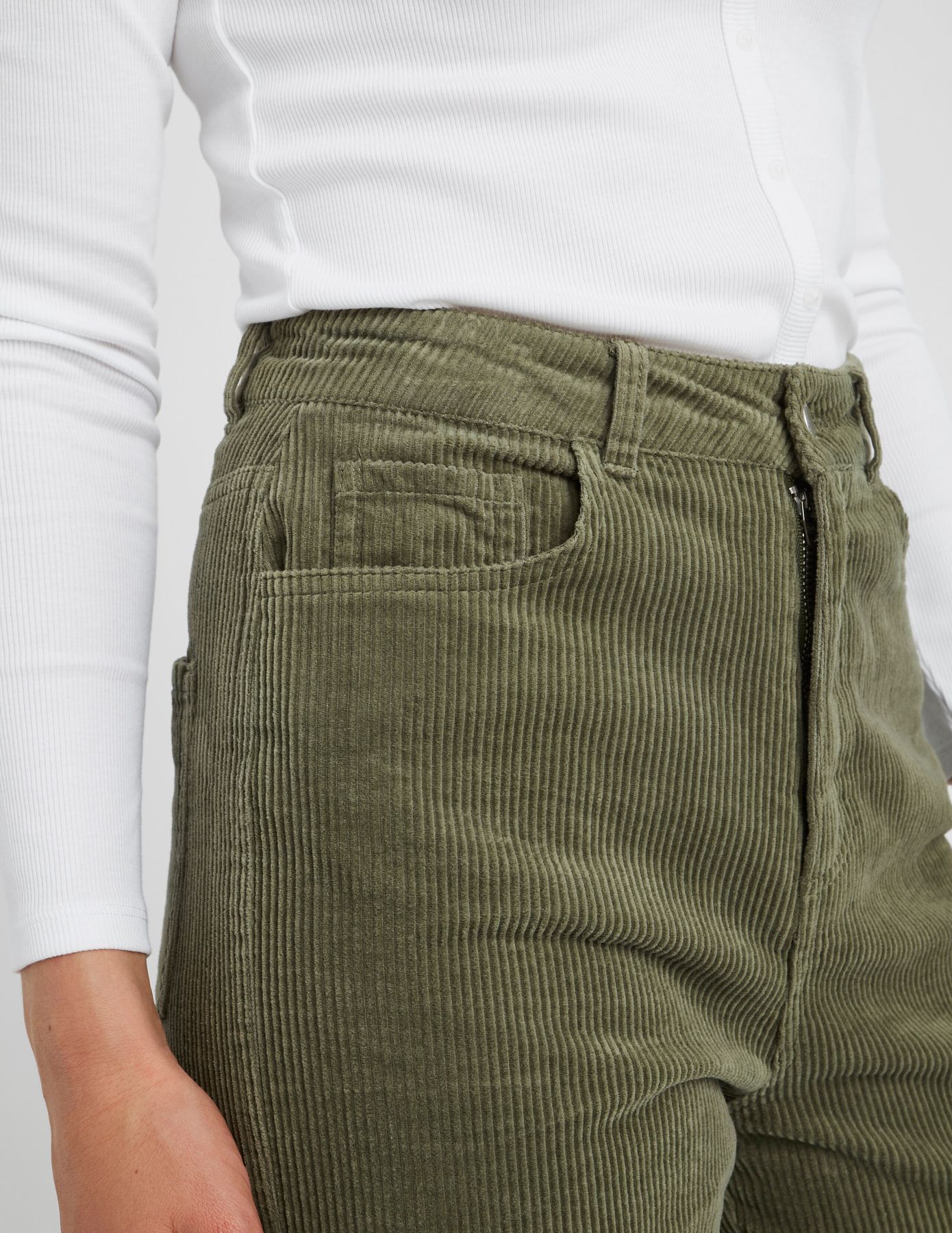 Pantalon velours straight