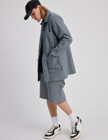 Veste boutonnée à rayures