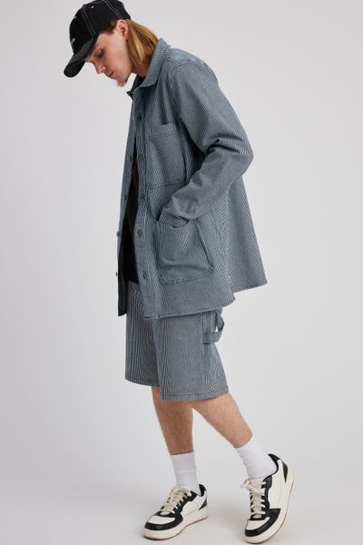 Veste boutonnée à rayures