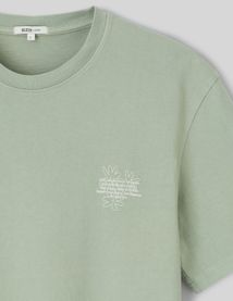 T-shirt garment dye imprimé