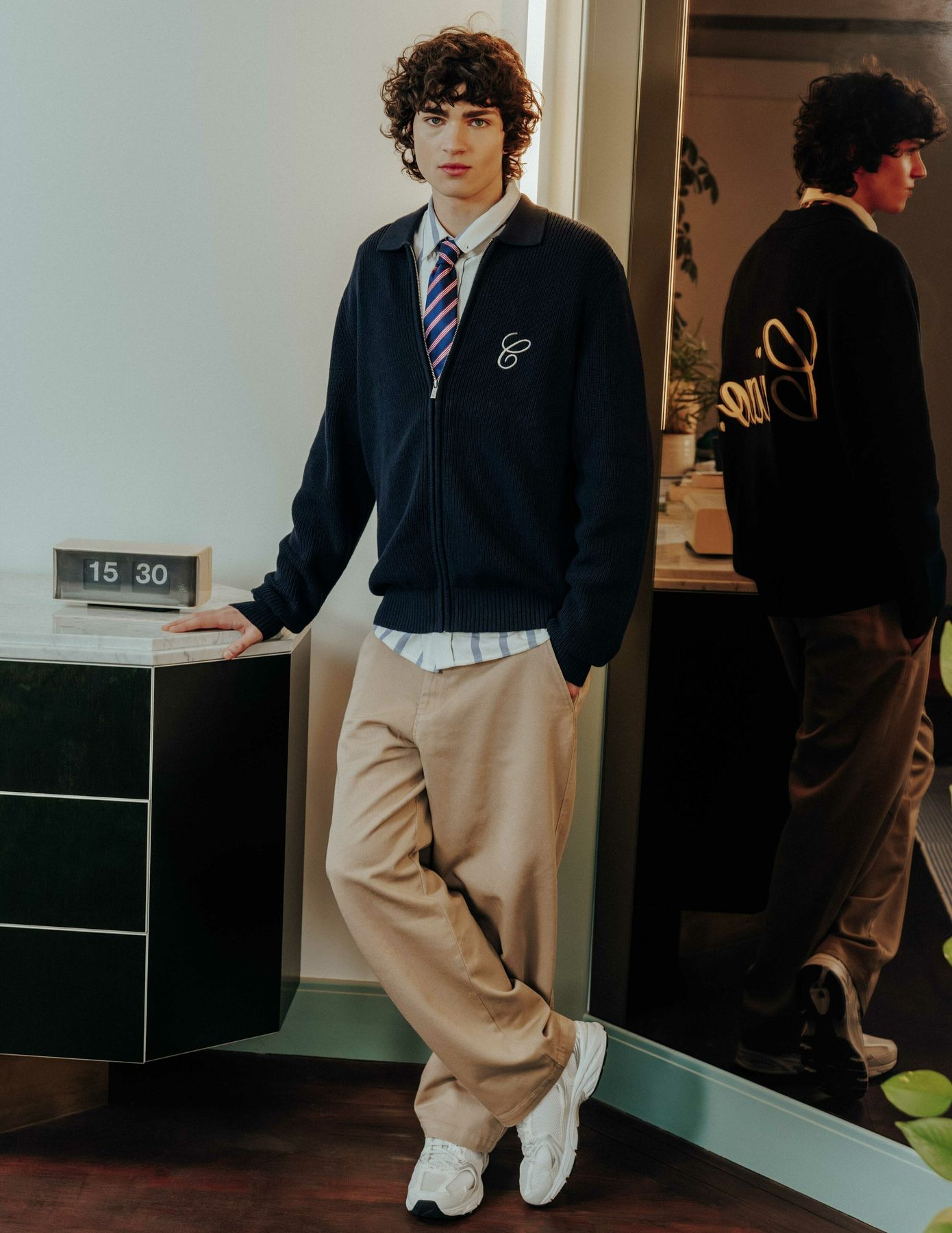 Pantalon chino twill large