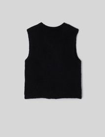 Gilet sans manche &agrave; n&oelig;uds