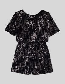 Combishort velours sequins