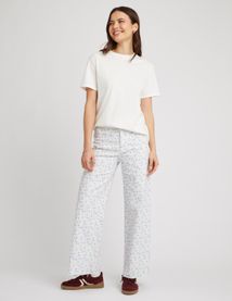 Pantalon wide leg imprimé