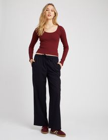 T-shirt manches longues uni