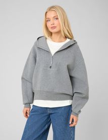 Sweat zipp&eacute; &agrave; capuche