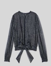 Blouse imprim&eacute;e paillet&eacute;e