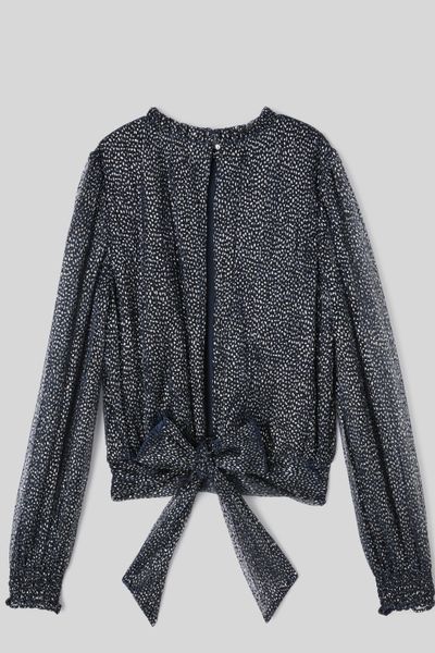 Blouse imprim&eacute;e paillet&eacute;e