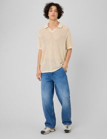 Polo en maille filet