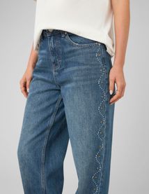 Jean straight strass