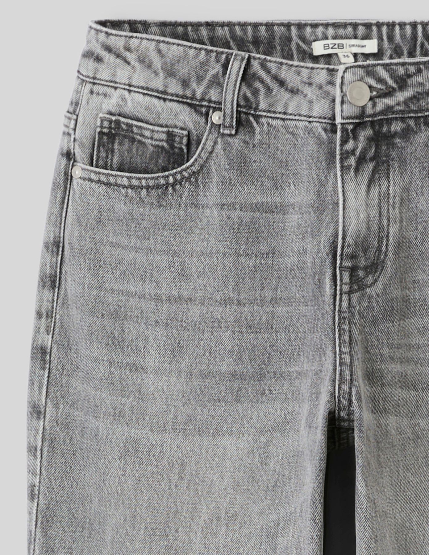 Jean straight taille basse