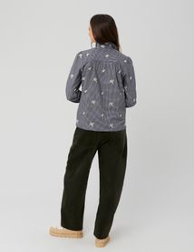 Chemise à carreaux brodée