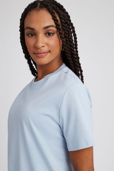 T-shirt Basique Femme Cecil – Col Rond, Manches 3/4, 100% Coton – Coupe Classique Et Confortable