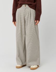 Pantalon carreaux à pinces