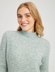 Robe pull col montant