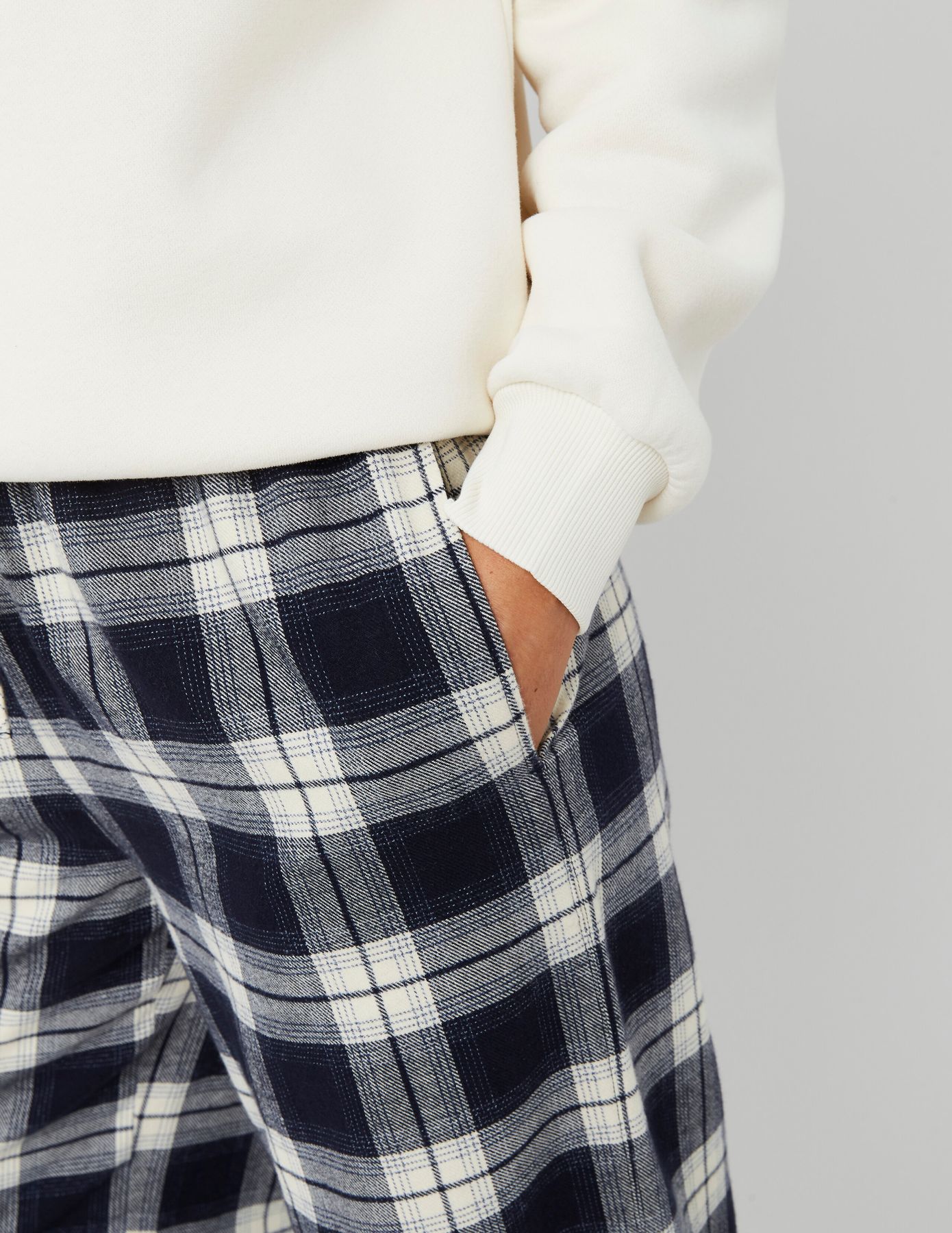 Pantalon &agrave; carreaux