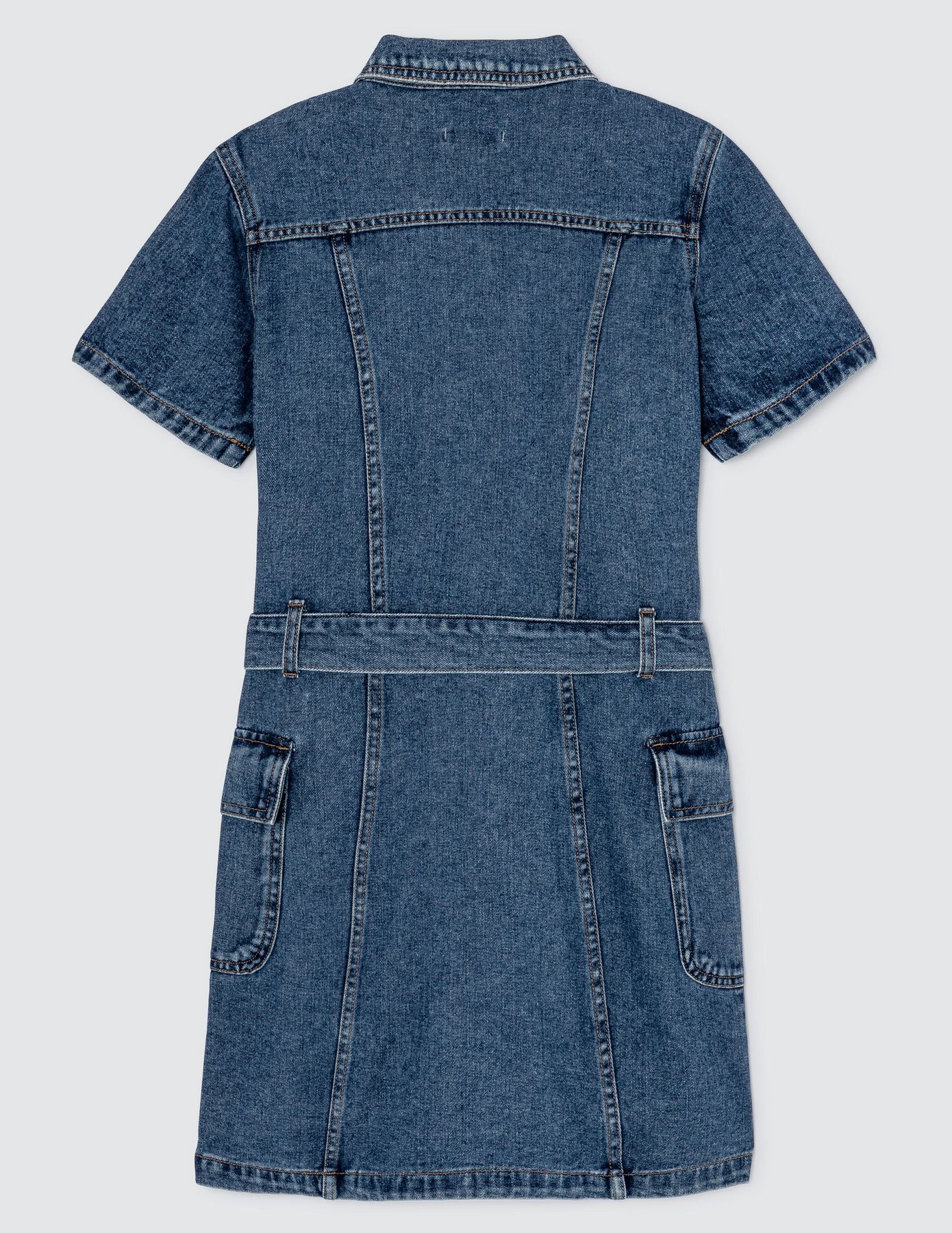 Robe courte en jean