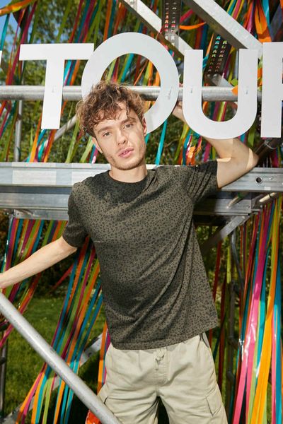 T-shirt imprimé léopard