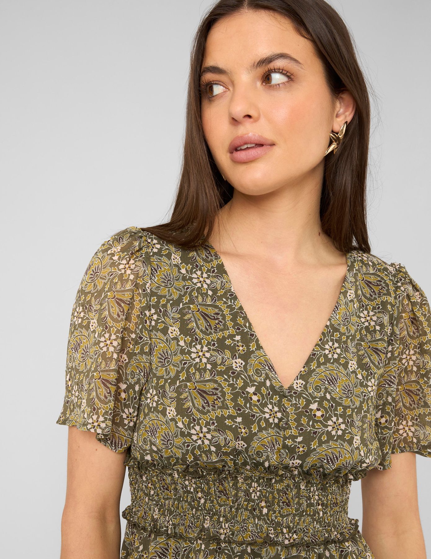 Robe courte imprim&eacute;e