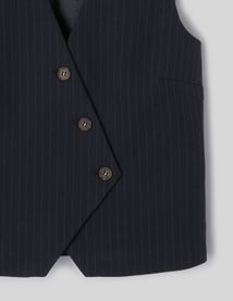 Gilet rayures sans manches