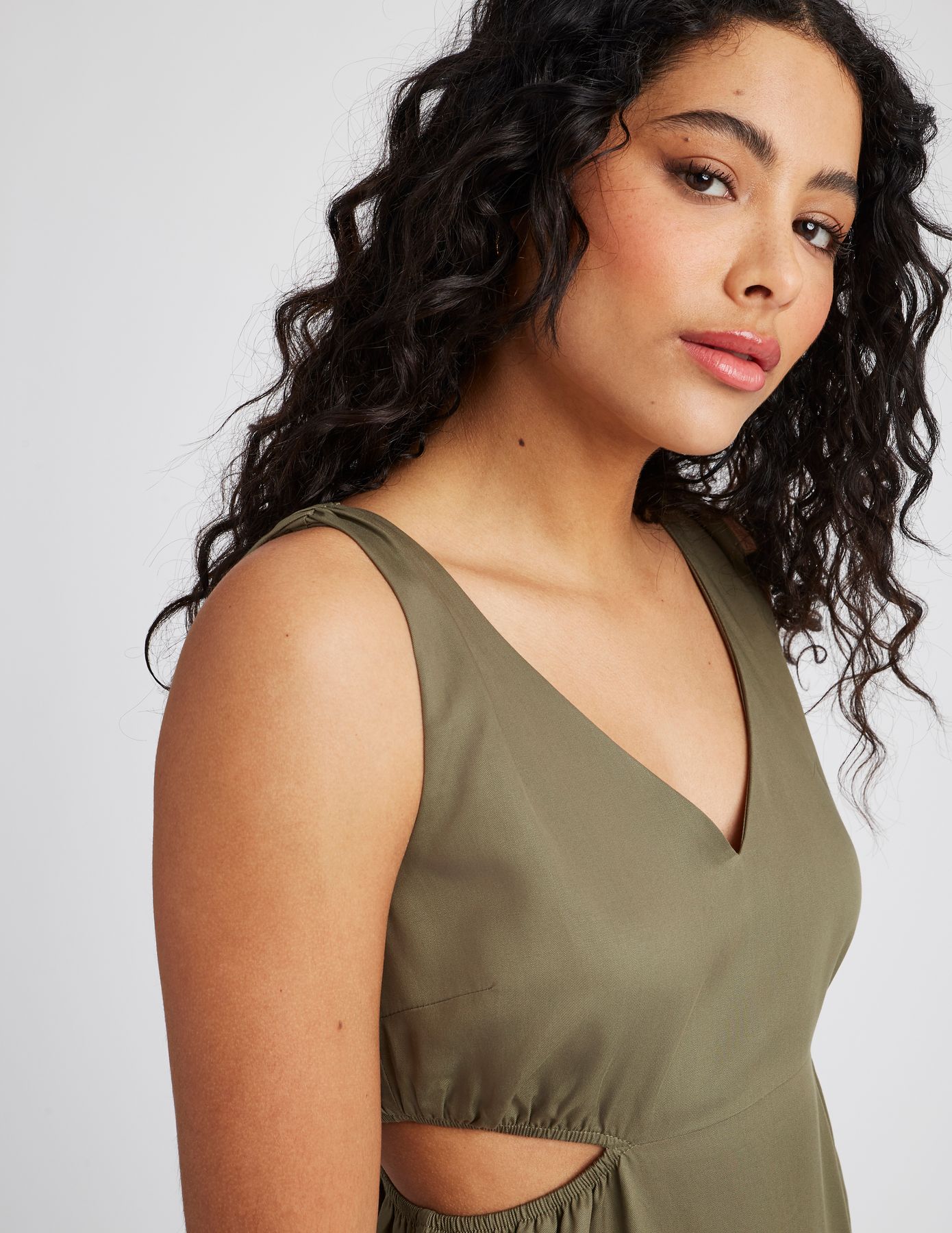 Robe longue en lyocell