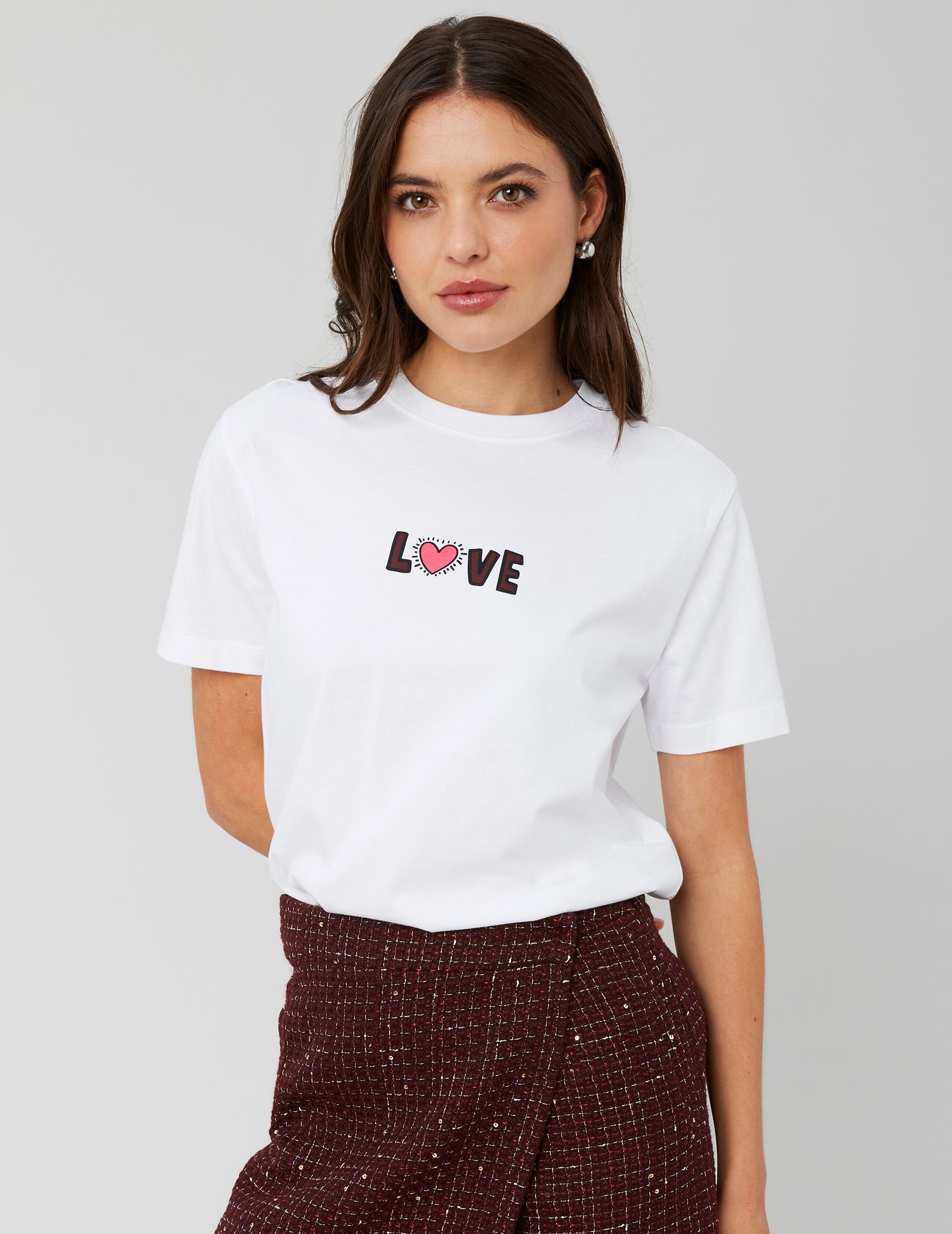 T-shirt collab Keith Haring imprimé devant/dos