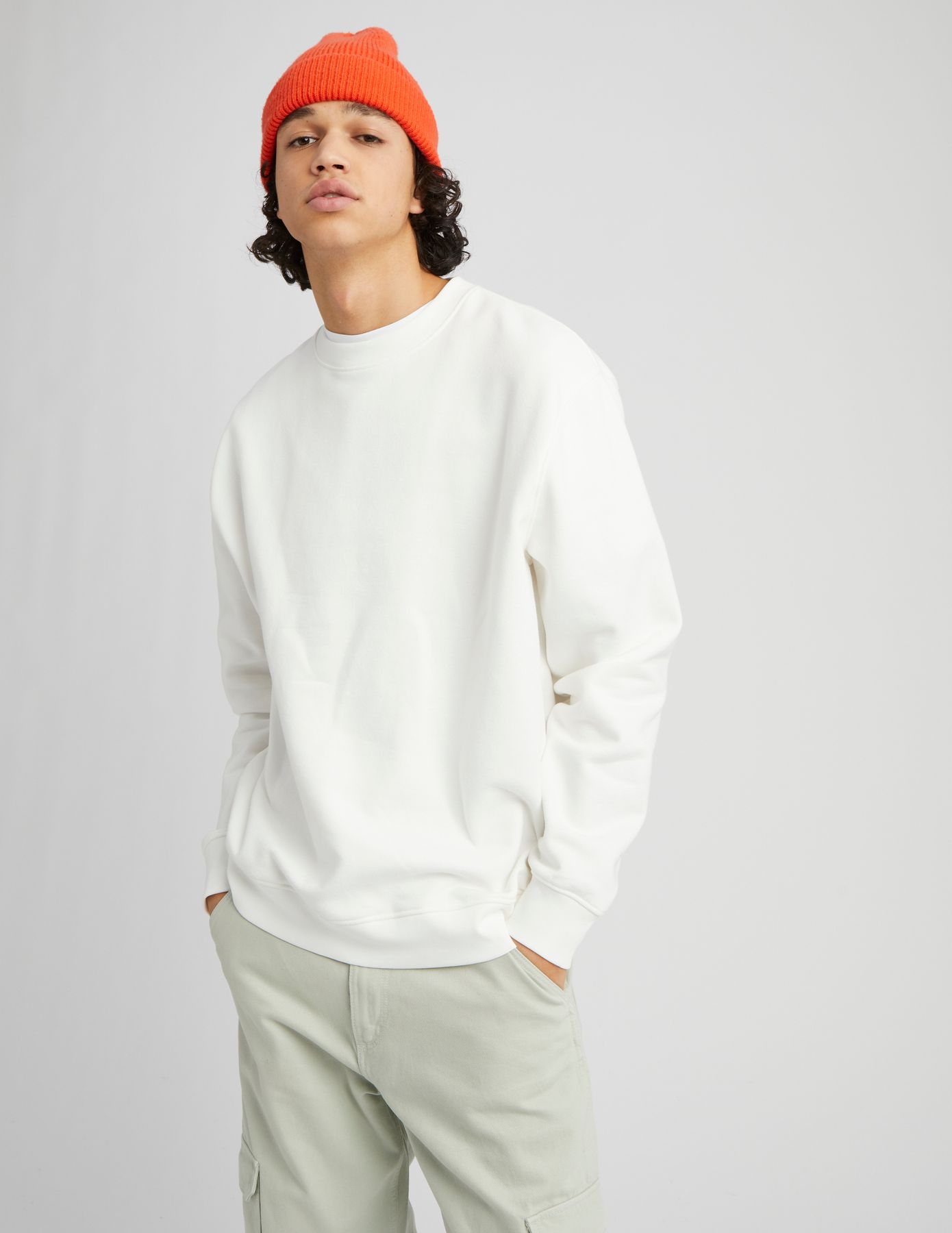 Sweat col rond uni