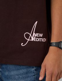T-shirt &eacute;pais imprim&eacute; devant / dos