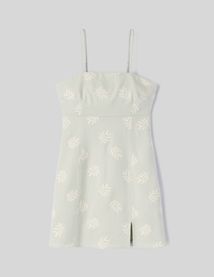 Robe courte brodée