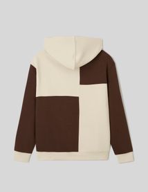Sweat à capuche patchwork