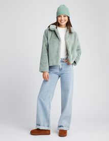 Blouson imitation fourrure