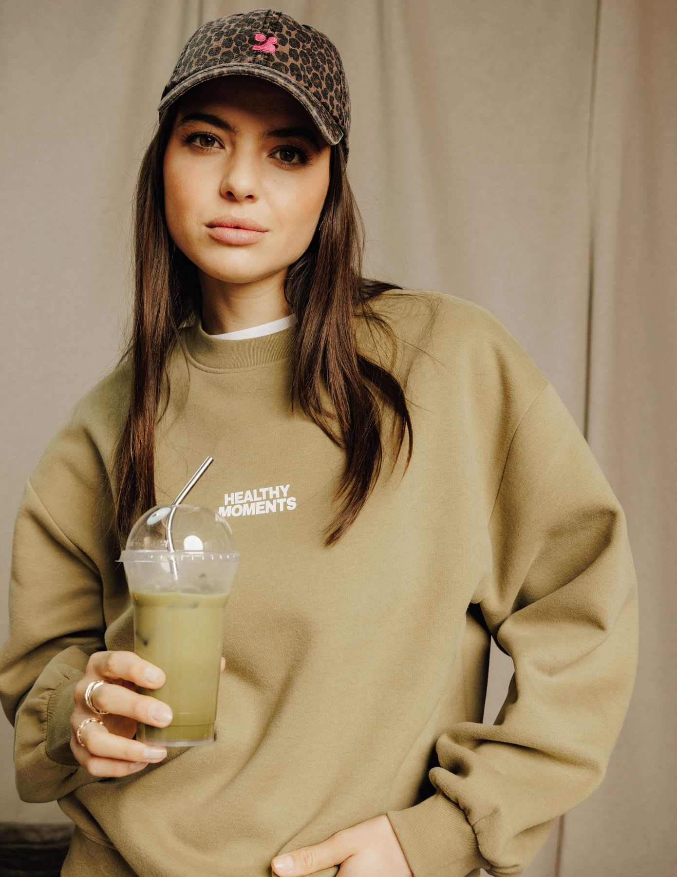 Sweat col rond imprimé