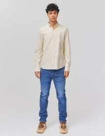 Chemise rayée droite
