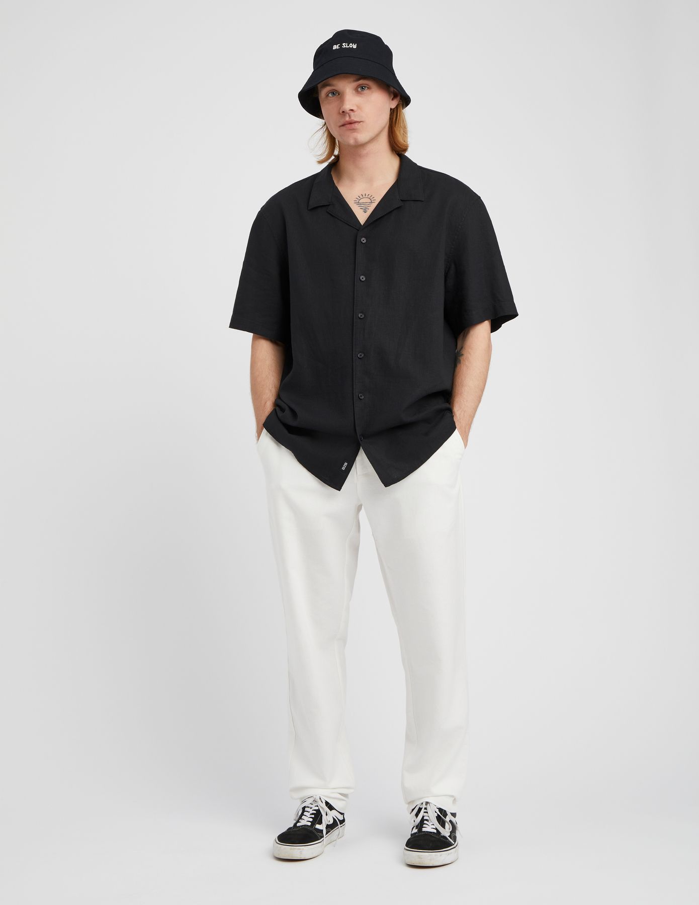 Pantalon de ville coton lin