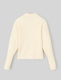 Pull maille côtelée