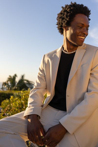 Veste de costume coupe droite