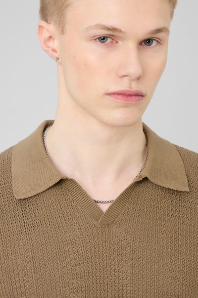 Polo maille ajour&eacute;e