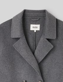 Manteau long en laine