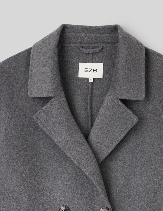 Manteau long en laine