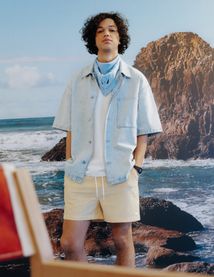 Chemise manches courtes ray&eacute;e