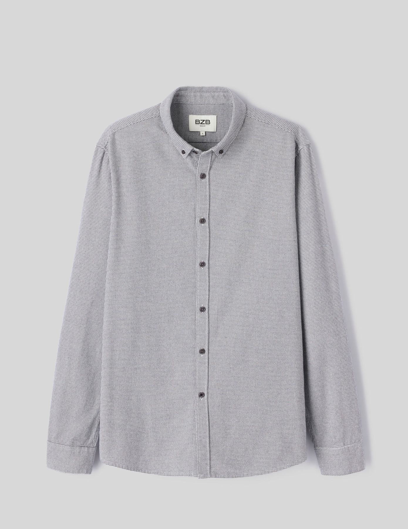 Chemise droite à carreaux