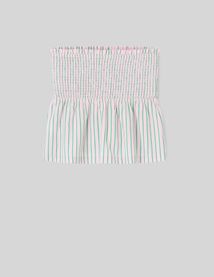 Top bustier rayé