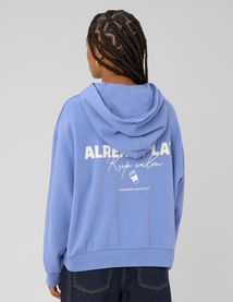 Sweat &agrave; capuche imprim&eacute;