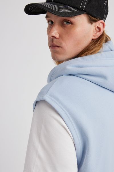 Sweat sans manches à capuche