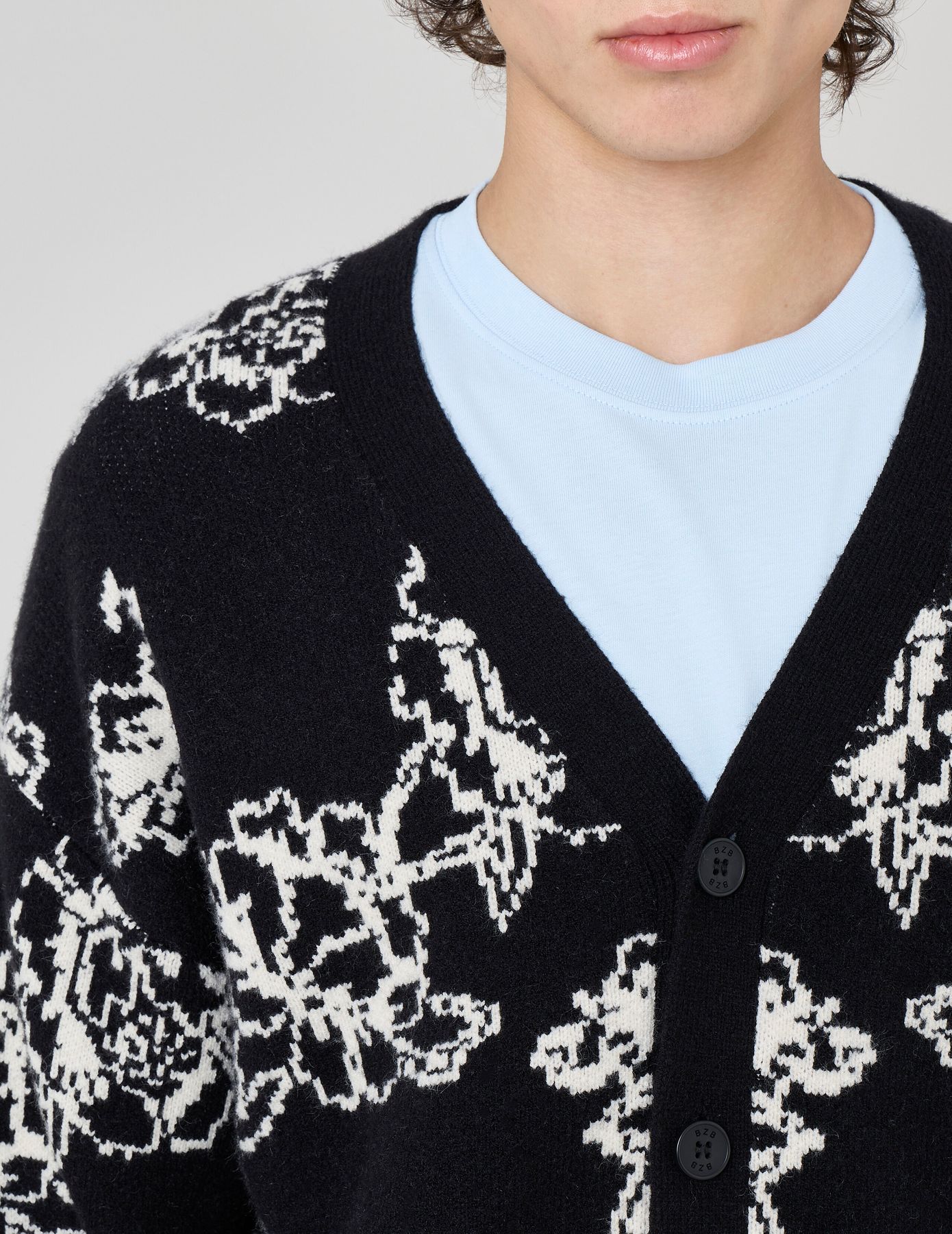 Gilet &agrave; motifs