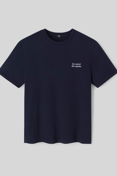 T-shirt broderie poitrine