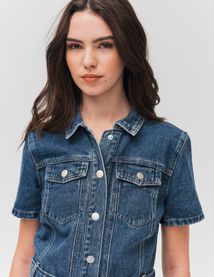 Robe courte en jean