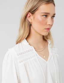 Blouse fluide en crépon